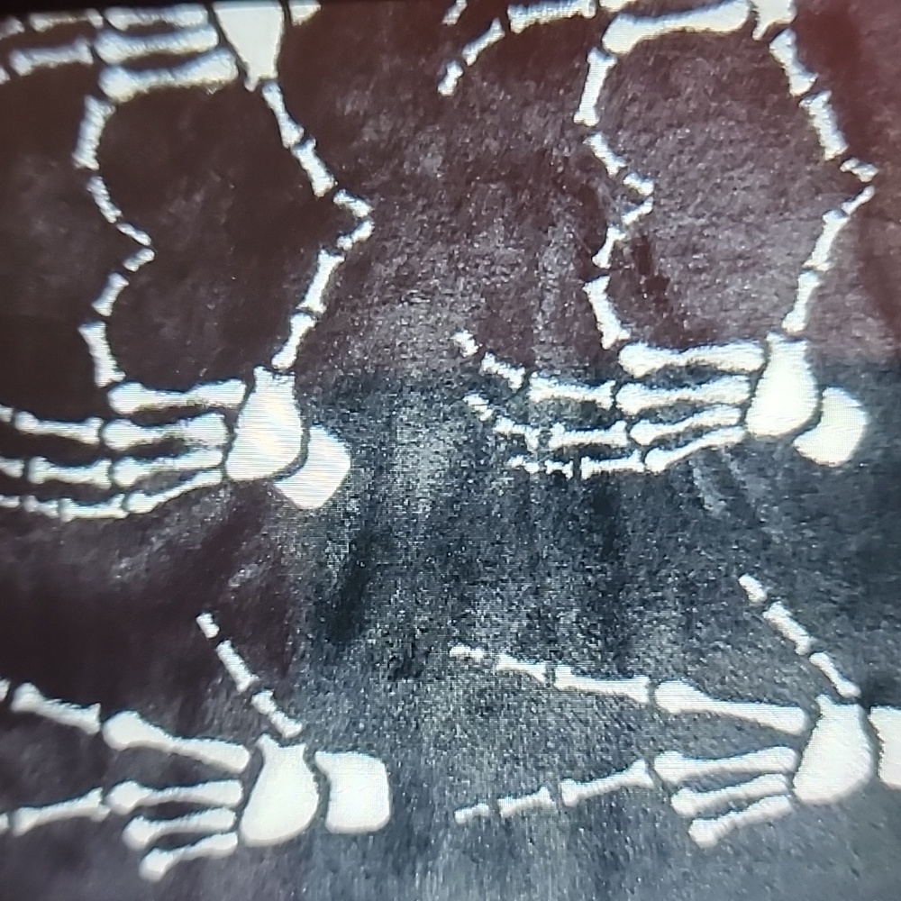 NWT BETSEY JOHNSON SKELTON HEART HANDS THROW THROW/ 2025 RELEASE 💀🖤☠️🖤 - Picture 4 of 8